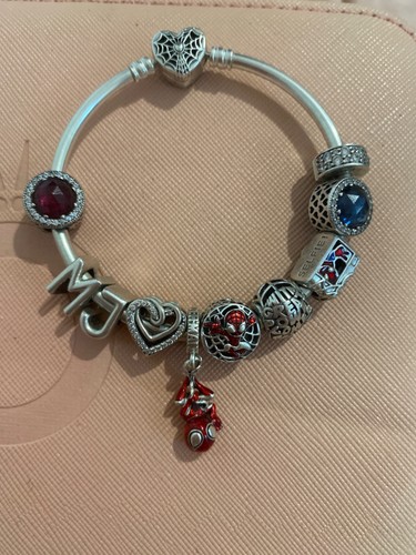Bracciale pandora uomo ragno - bracciale,